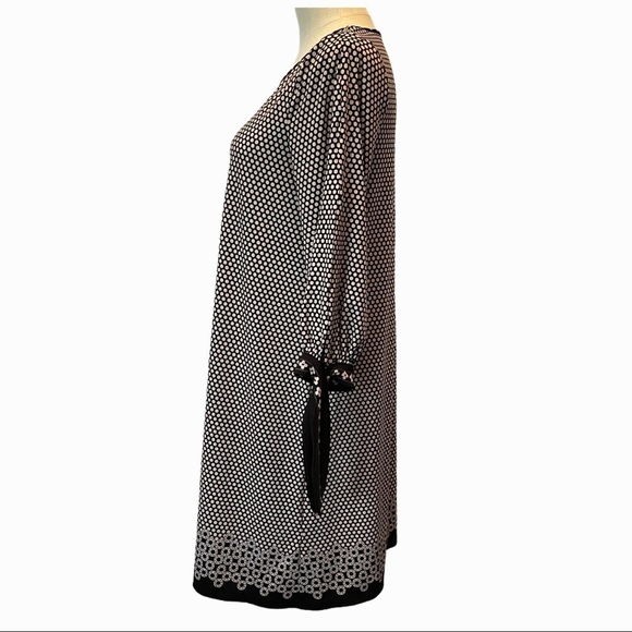 Max Studio Long Sleeved Normcore Dark Academia Chic Caftan Dress Ties At Cuffs - Picture 6 of 11